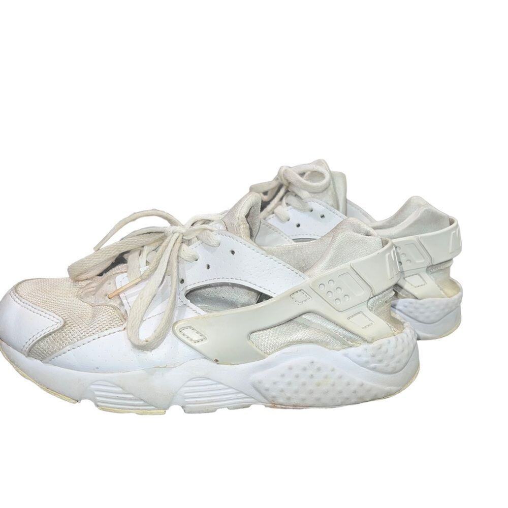 Nike Air Huarache Run GS Youth Sneakers White Lace Up‎ Size 2.5Y